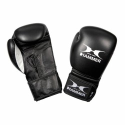 Hammer Boxing Bokshandschoenen PREMIUM FITNESS - buffelleer - zwart - 10 OZ - Buffelleer