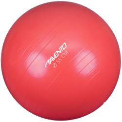 Avento fitnessbal 55 cm rubber rood