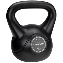 Avento kettlebell 10 kg zwart