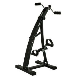 Dubbele stoelfiets / mobiliteitstrainer met display Fysic FW15 Zwart