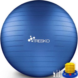 Fitnessbal, yogabal met pomp - diameter 55 cm - IndigoBlue