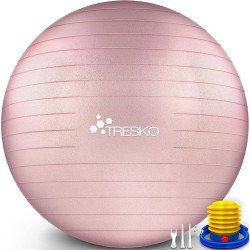 Fitnessbal, yogabal met pomp - diameter 85 cm - Rose-Gold